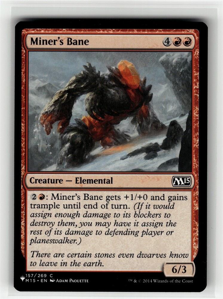 MINER'S BANE Mystery Booster #157 MB1(NM+)(MTG)
