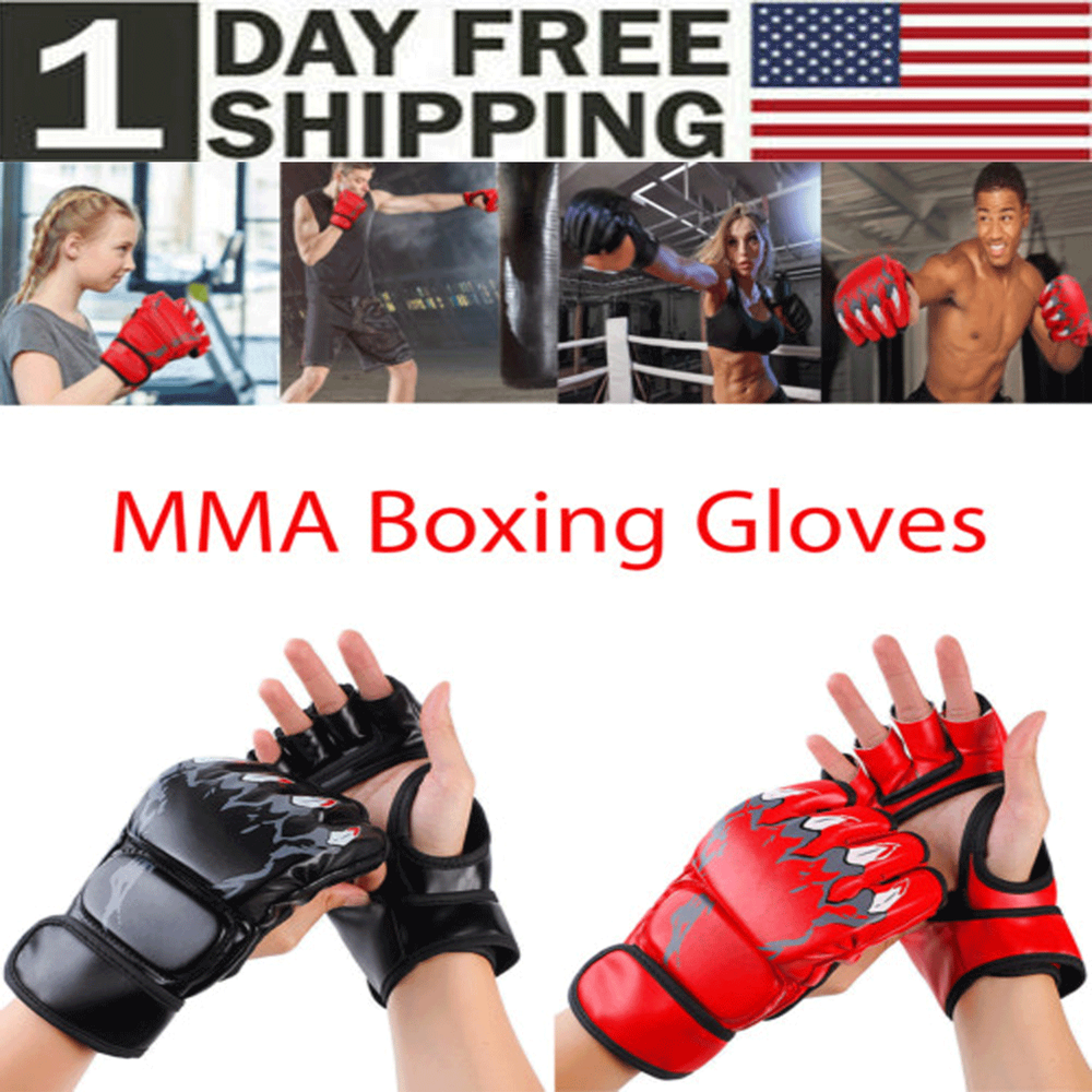 MMA Boxing Glove Grappling Punching Bag Training Kickboxing Fight Sparring Glove