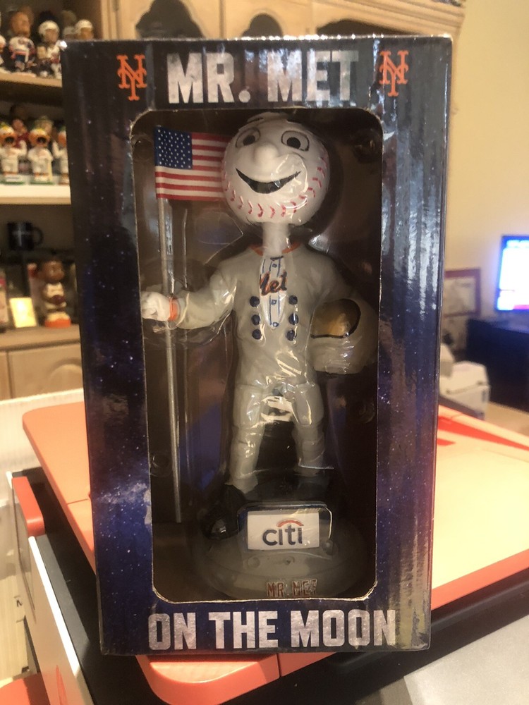 Mr Met Bobblehead-Mr Met On The Moon 7/27/2019 SGA In Original Box-New York Mets