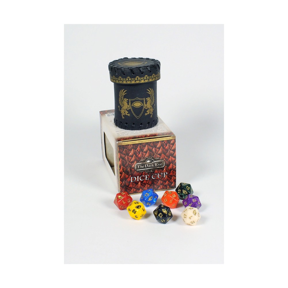 Ulisses Spiele RPG Dice Cup w/8 d20 Fair/NM