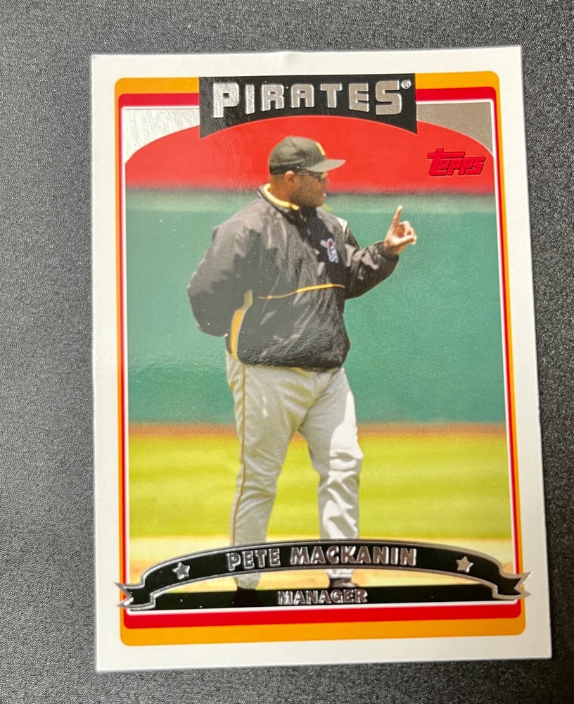 Pete Mackanin 2006 Topps Manager Card #287 Pirates Excellent Condition