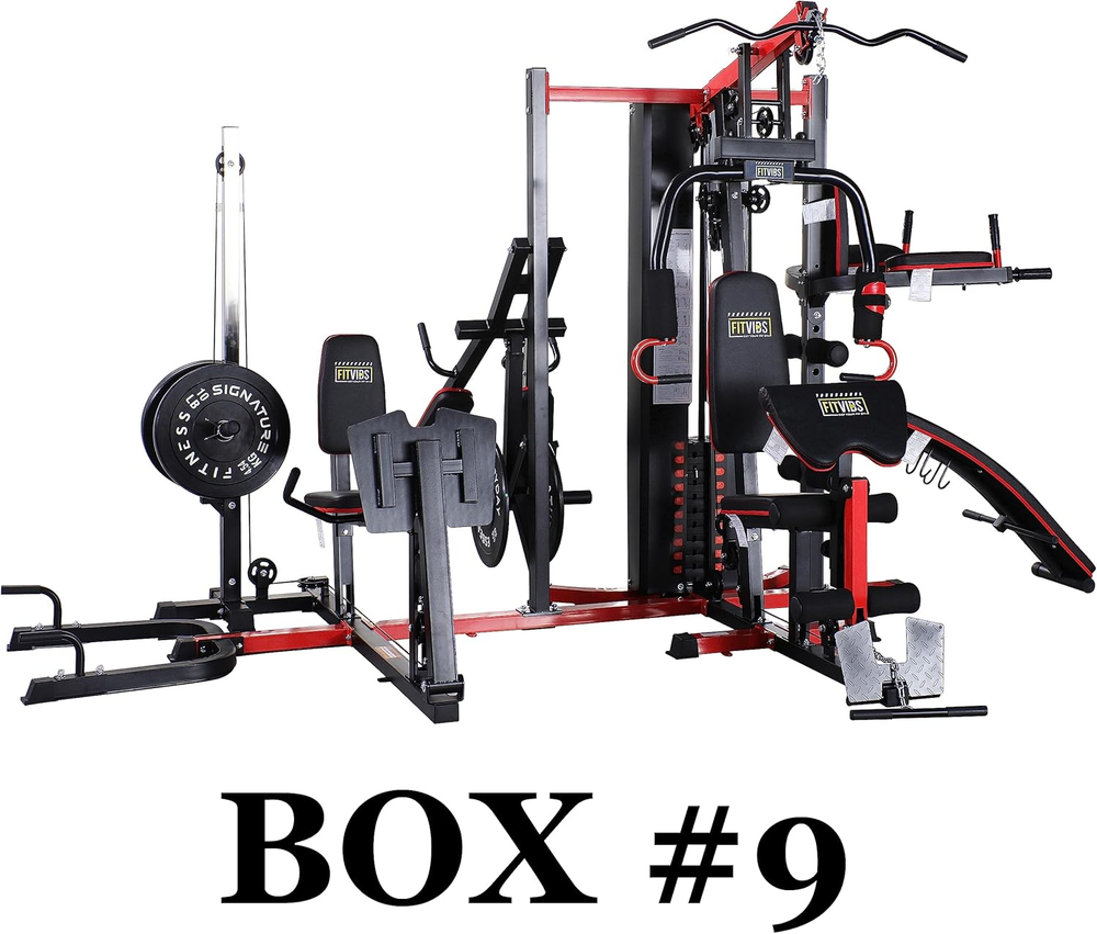 Multifunctional Home Gym System Workout Station with Leg Extension and Preacher