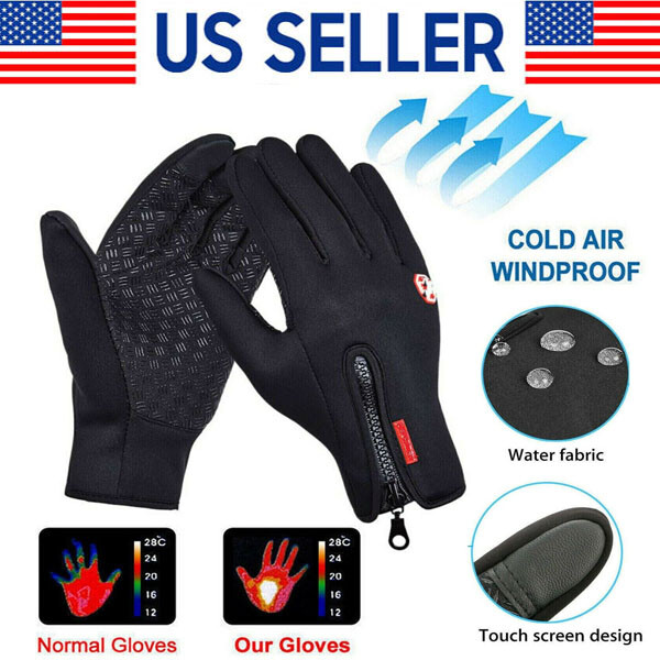 Thermal Windproof Waterproof Winter Gloves Touch Screen Warm Mittens Men Women