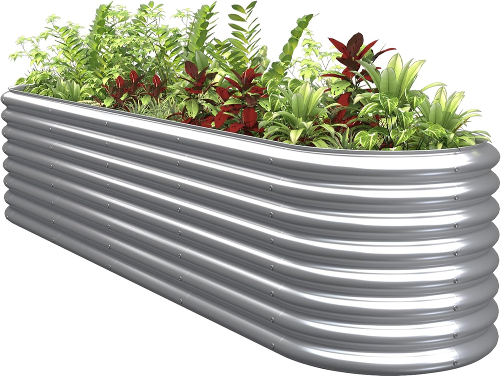 8X2X2Ft Raised Garden Bed for Vegetables, 9 in 1 Adjustable Outdoor Garden Ra...