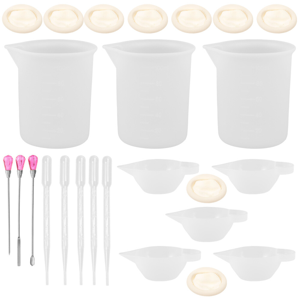 1 Set of Measuring Cups Tool Kit Epoxy Resin Mixing Tools Measuring Cups DIY