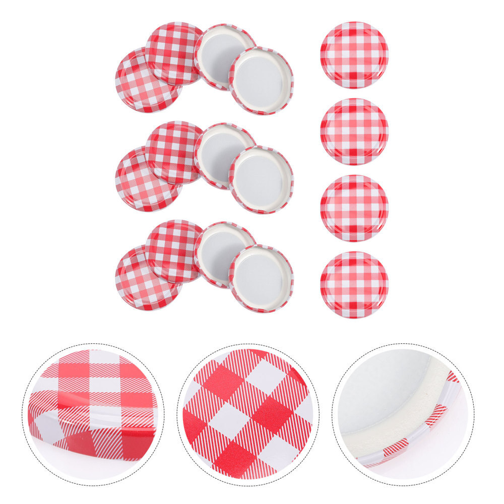 40 Pcs Decorative Canning Lids Mason Jar Accessories Masonry