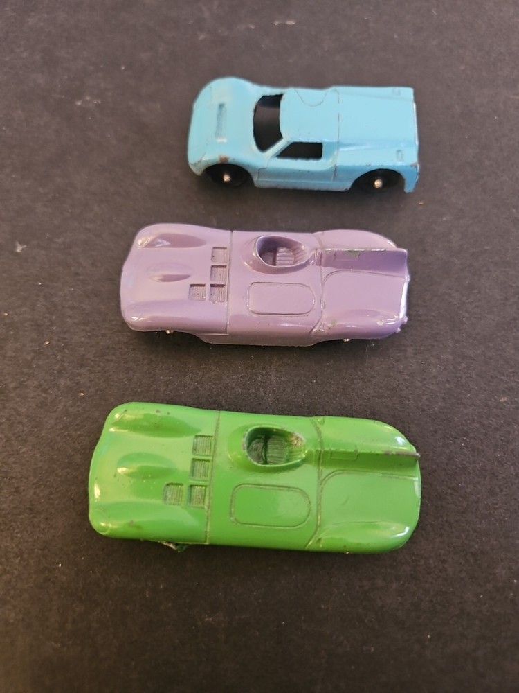 Vtg Lot Of 3 Tootsie Toys 2 Jaguars & 1 Ford GT Diecast Toy Car Collectibles