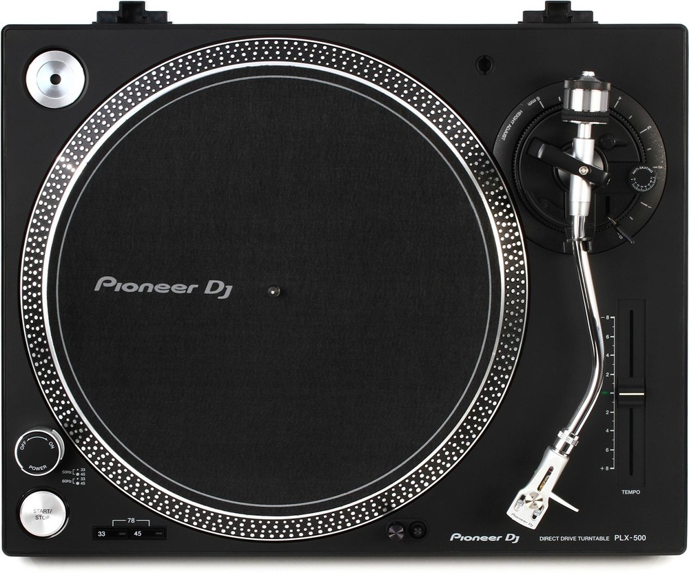 Pioneer DJ PLX-500 Direct Drive Turntable 5-Pack Bundle for Professional DJs