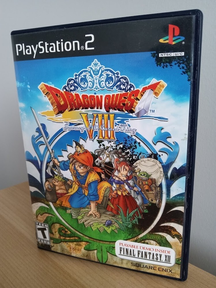Dragon Quest VIII - Playstation 2 CIB TESTED  BLACK LABEL (Healer Plush Not Inc)