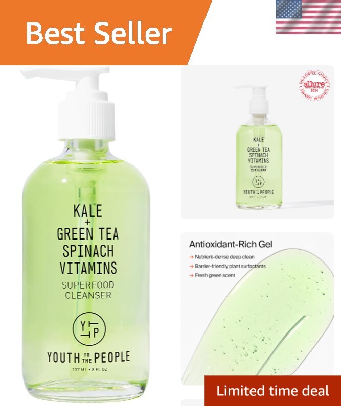 Daily Face Wash with Antioxidants: Gentle Makeup Removal & Pore Minimizer