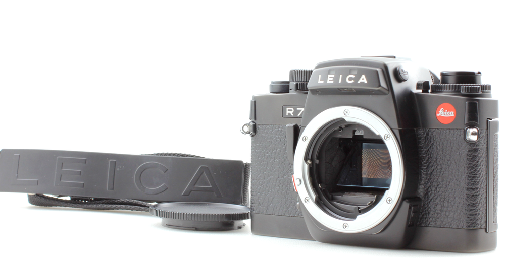 Meter Works! [TOP MINT w/ Strap] Leica R7 Black SLR 35mm Film Camera Body JAPAN