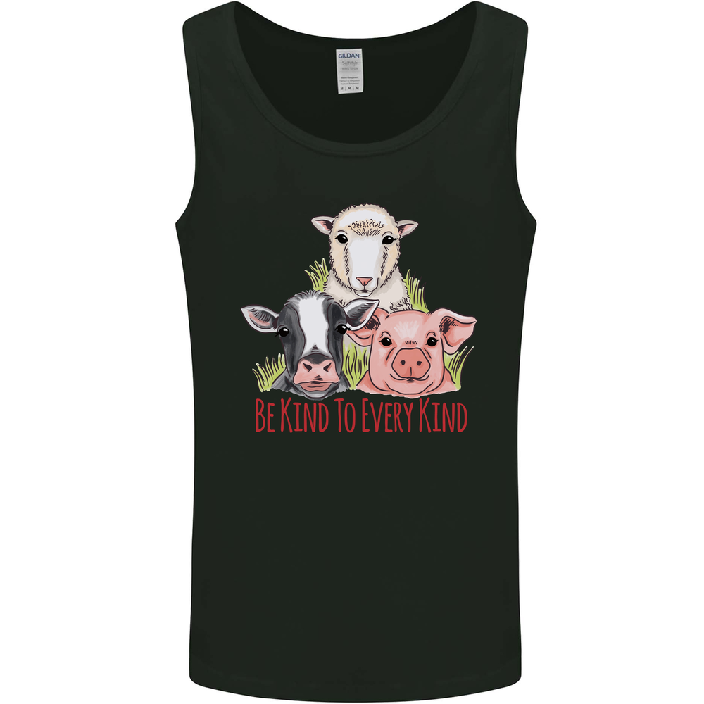 Vegan Kind to Ever Kind Vegetarian Mens Vest Tank Top