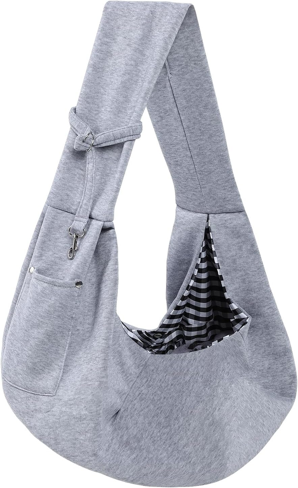 Reversible Hands-Free Dog Carrier Sling with Pocket for Small Pets