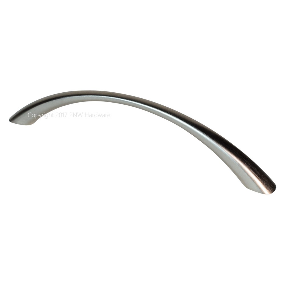 25-Pack Enchanted Arch Bow 5-Inch Cabinet Drawer Pulls in Satin Nickel Finish