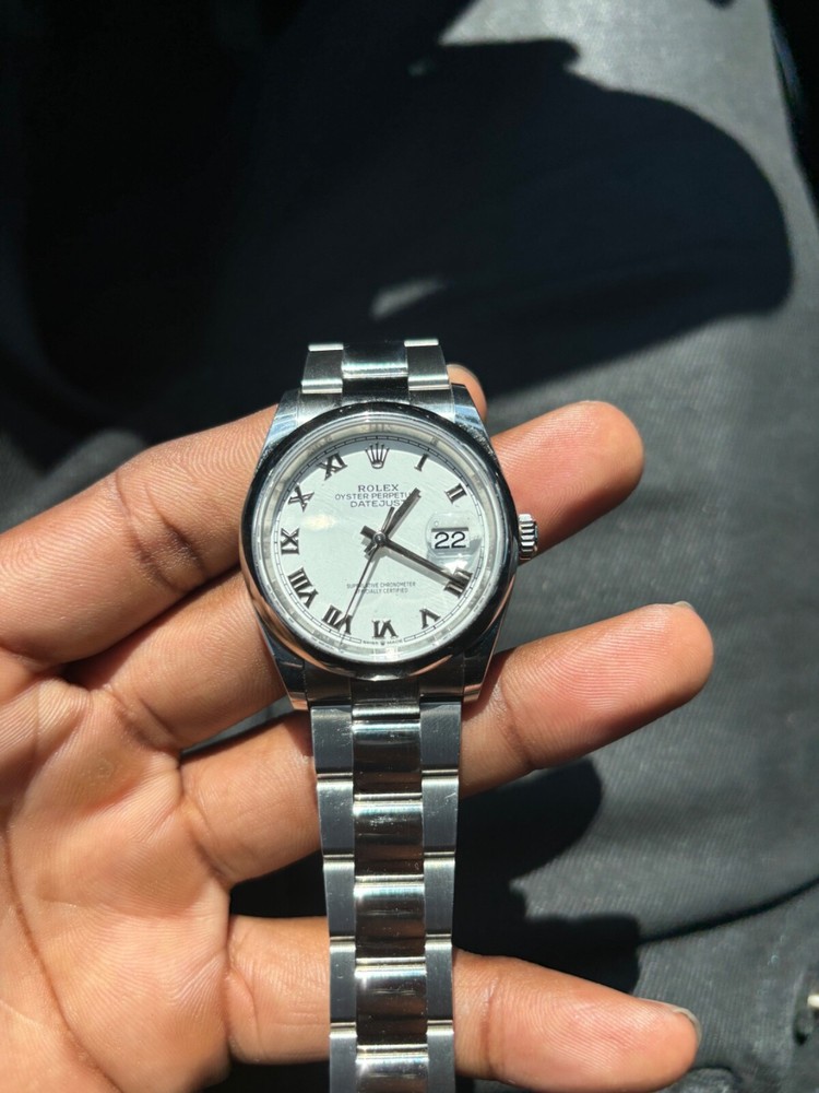 Rolex Oyster Perpetual 116000 Silver Oyster Bracelet with Silver Bezel