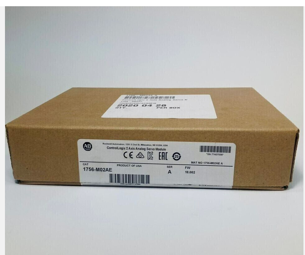 New Sealed Allen-Bradley 1756-M02AE ControlLogix 2-Axis Analog Servo Module