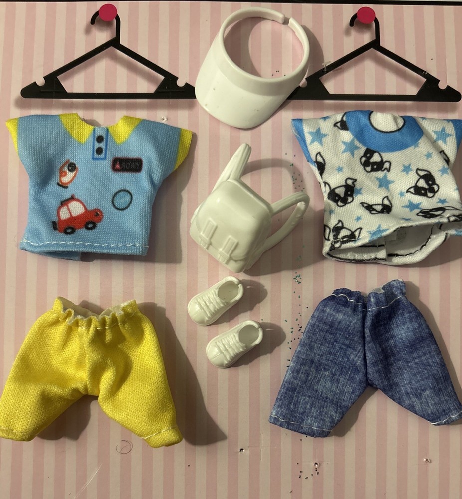 Barbie Chelsea Boy Doll Clothes - Darrin Doll Size Clothes Lot 7 pieces