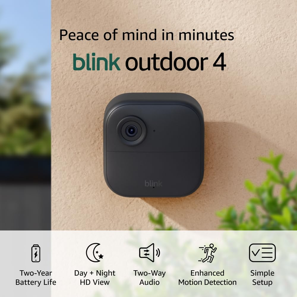 Outdoor 4 (4Th Gen) +  Mini – Smart Security Camera, Two-Way Talk, HD Live View,