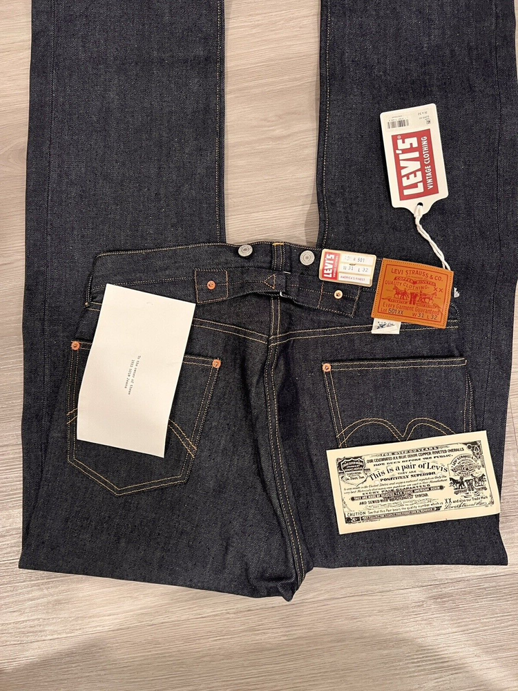 LVC Levi’s Vintage Clothing 1933 501XX Cinch Back Selvedge Denim Jeans 31X32