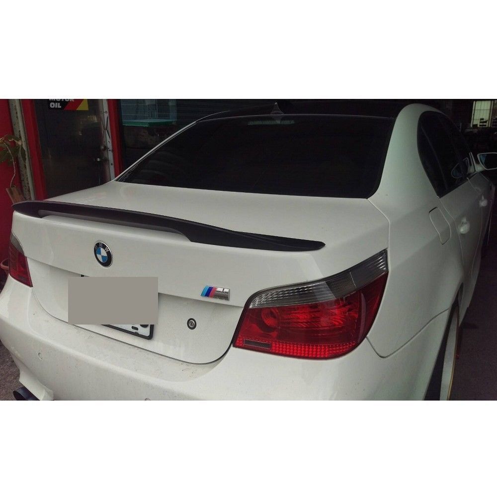 Unpainted ABS E60 5-Series Sedan P-Type High Kick Rear Trunk Spoiler 2004-2010