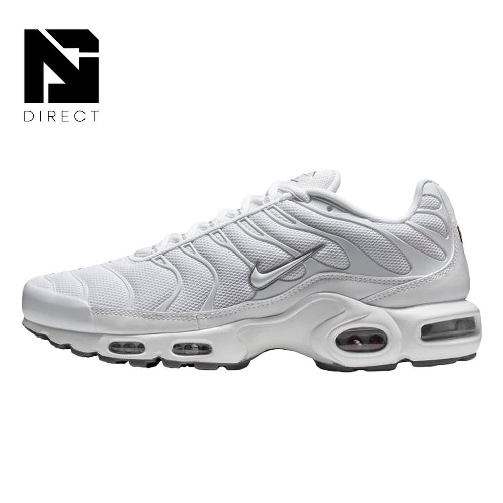 Nike Air Max Plus White- Men's  Shoes 604133 139 Men's Retro Lifestyle Sneak