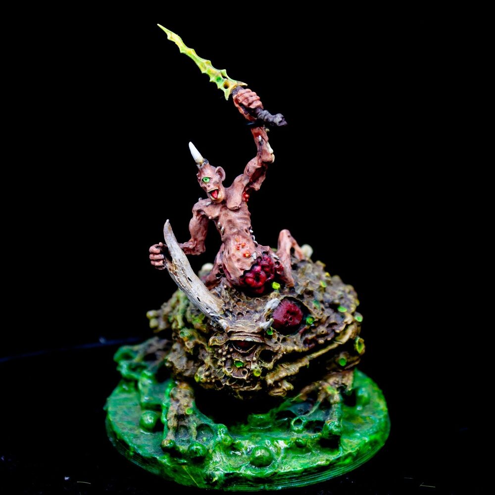 Warhammer 40000 Chaos Demons Toad Army Nurgle Prince Conversion Forge World