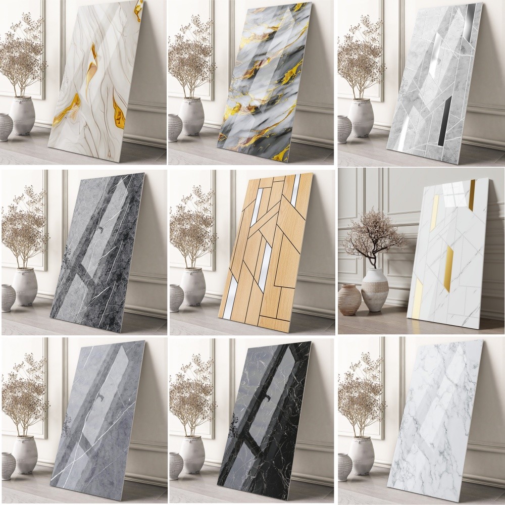 20pcs Luxury Marble Self-adhesive Wall Panels Imitation Marble Wall Stickers