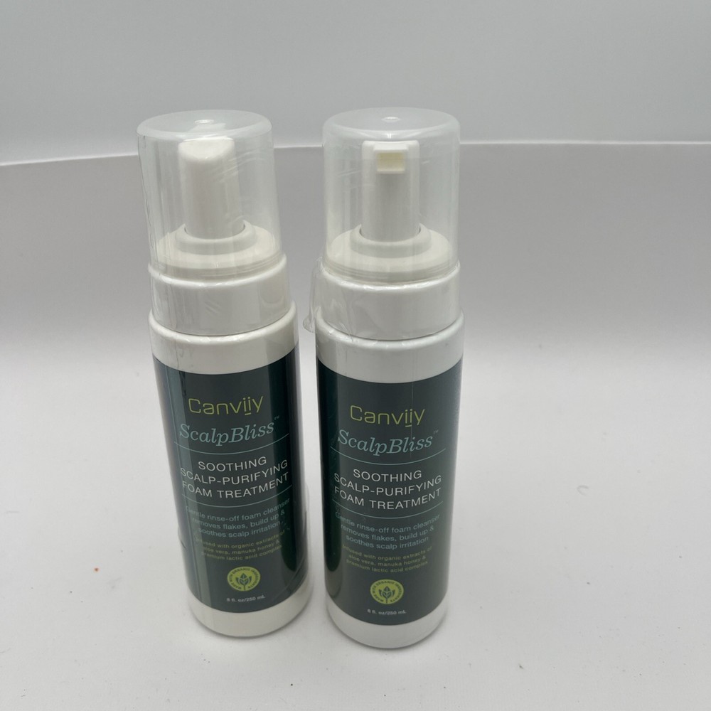 2-Canviiy ScalpBliss Soothing Scalp-Purifying Foam Treatment to Clear Flakes,...