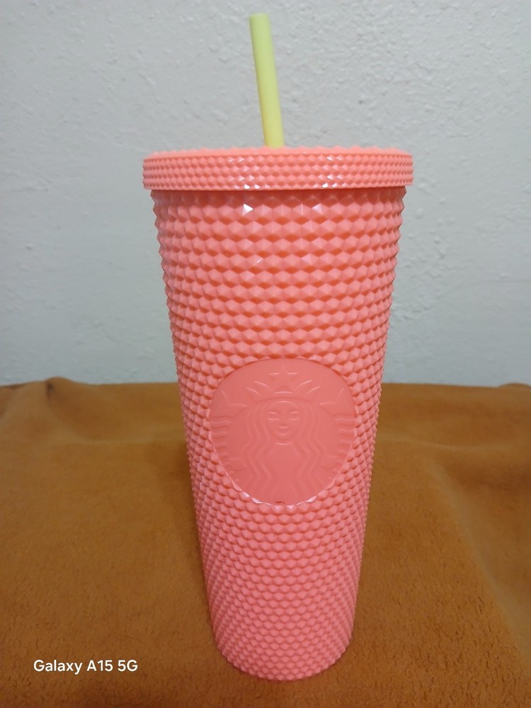 Starbucks Summer 2022 Dragon Fruit Bling Studded 24oz Tumbler Venti Cup