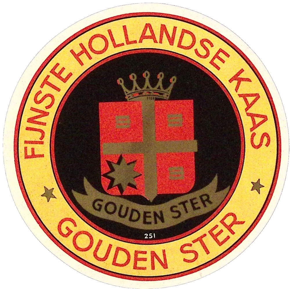 Vintage Golden Star Finest Dutch Cheese Crown & Shield 4