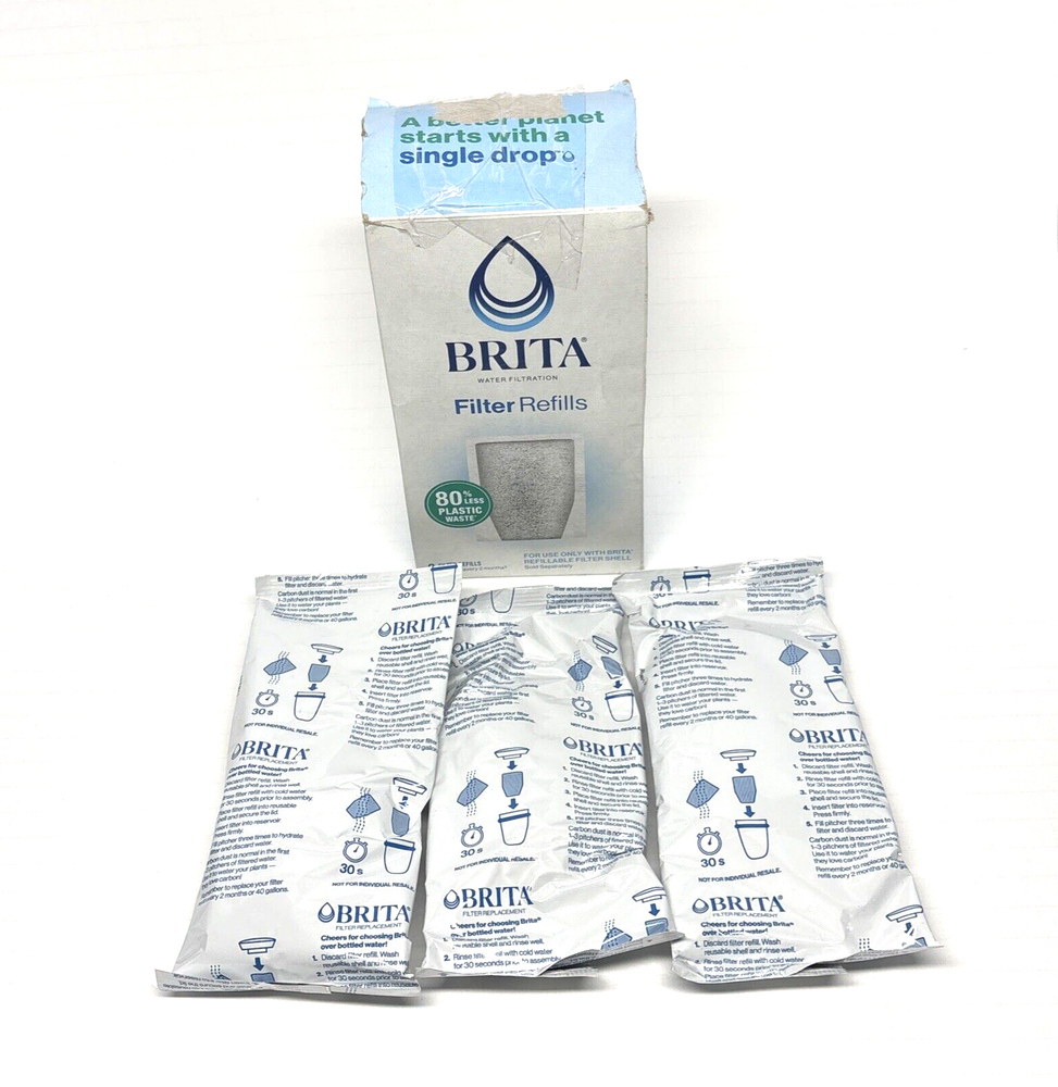 BRITA Water Filtration System Filter Refills 3 Count