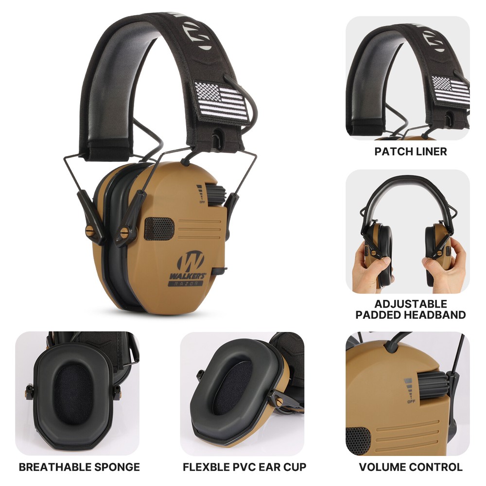 New Tactical Electronic Shooting Earmuffs for Anti-Noise Hearing Protection