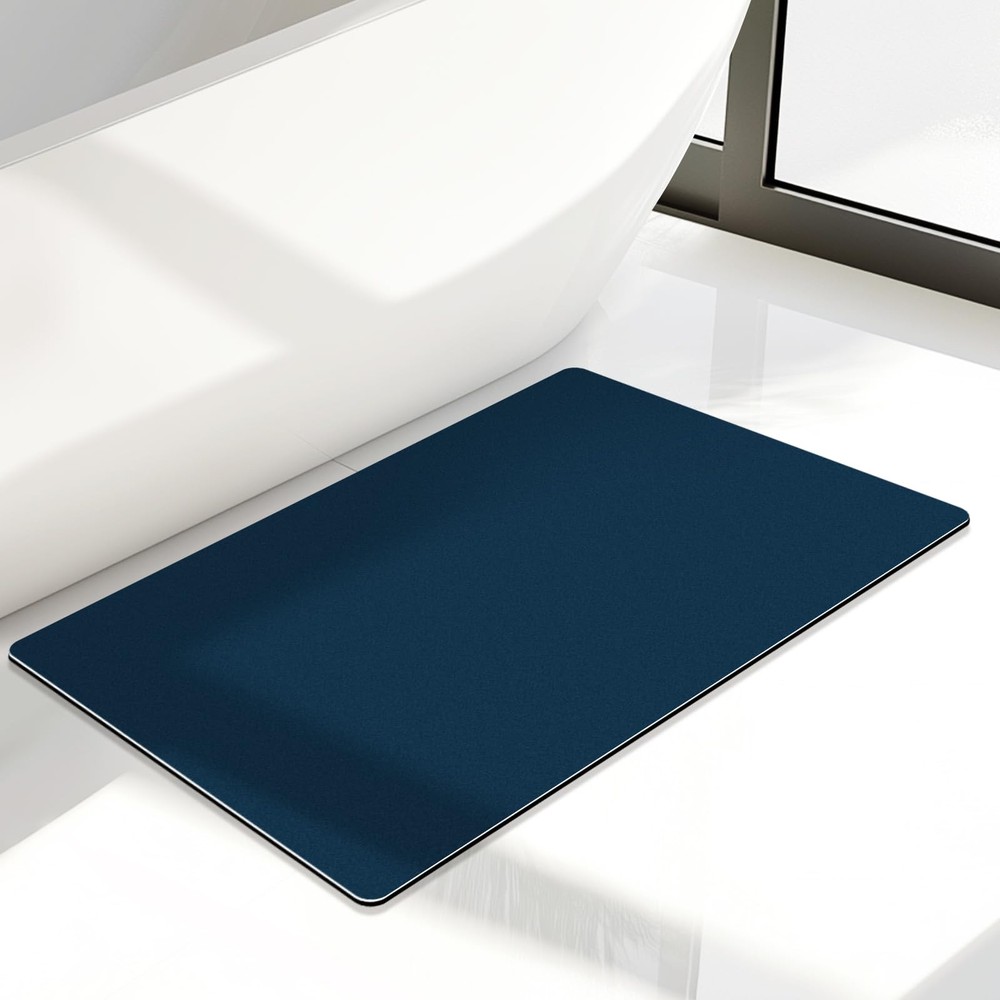 Super Absorbent Quick-Dry Bathroom Rug with Non-Slip Rubber Backing
