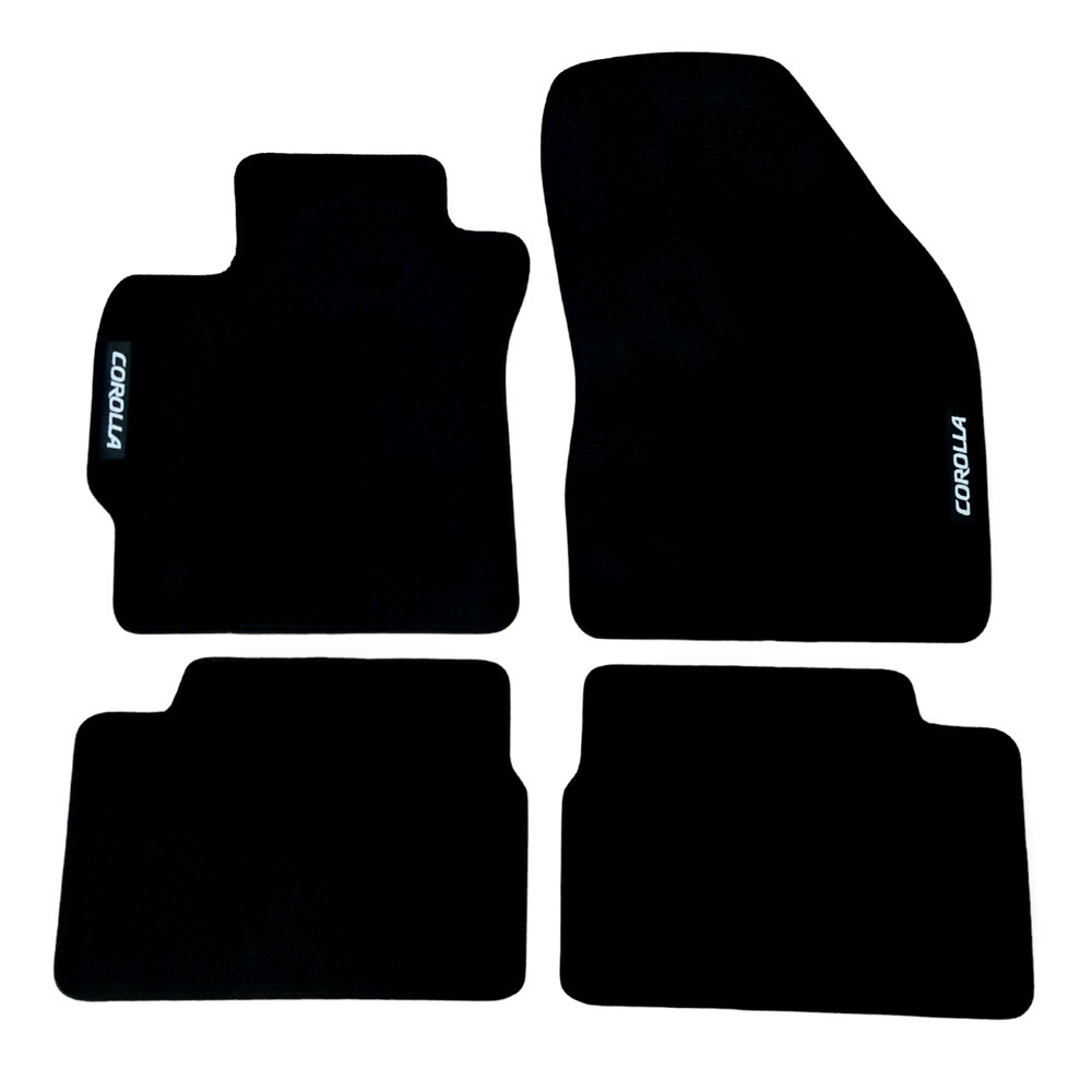 For Toyota Corolla Car Floor Mats Velour Waterproof Black Carpet Auto Liners New