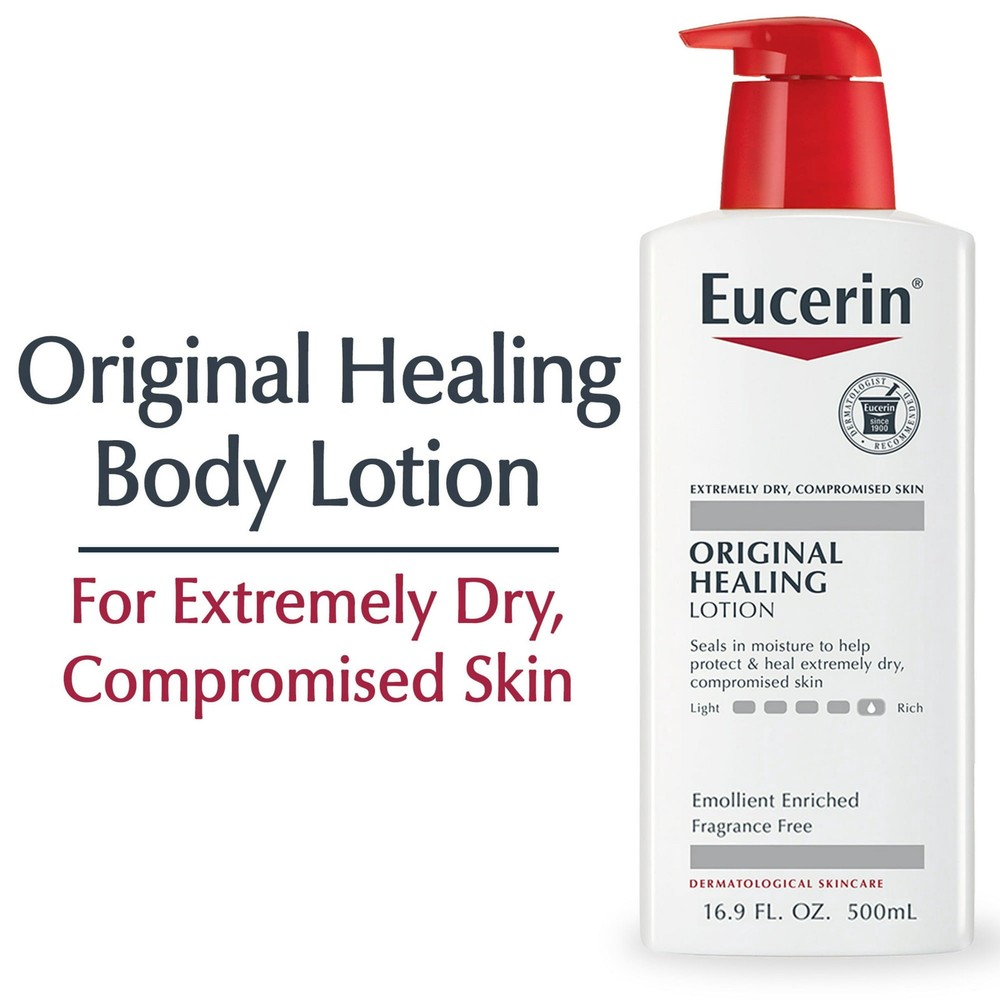 Eucerin Original Healing Soothing Repair Lotion Fragrance Free 16.9oz (24 Pack)