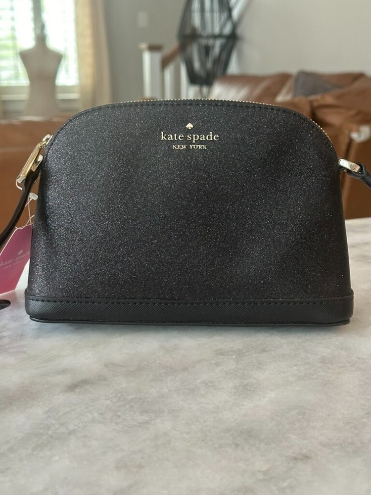 Kate Spade Tinsel Small Dome Crossbody In Black New With Tags