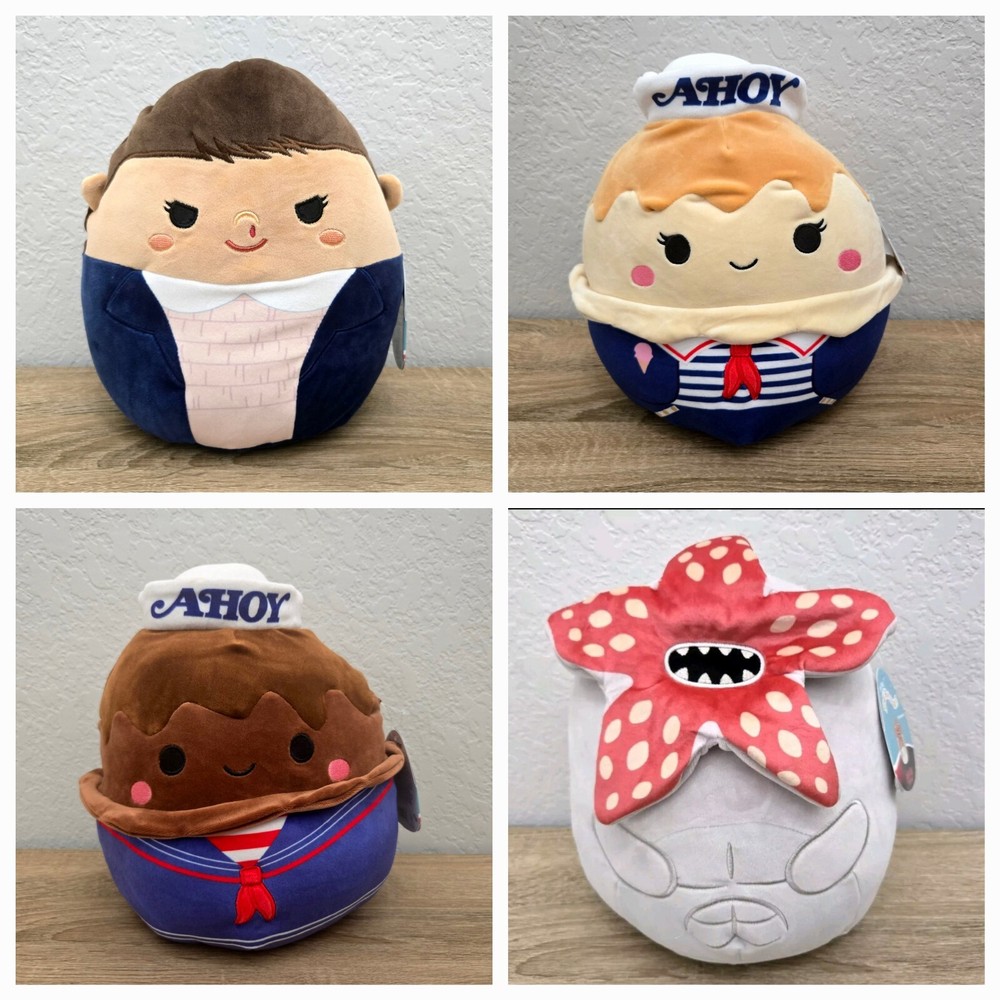 Squishmallows Stranger Things 10 Inch Plush Set of 4 New With Tags