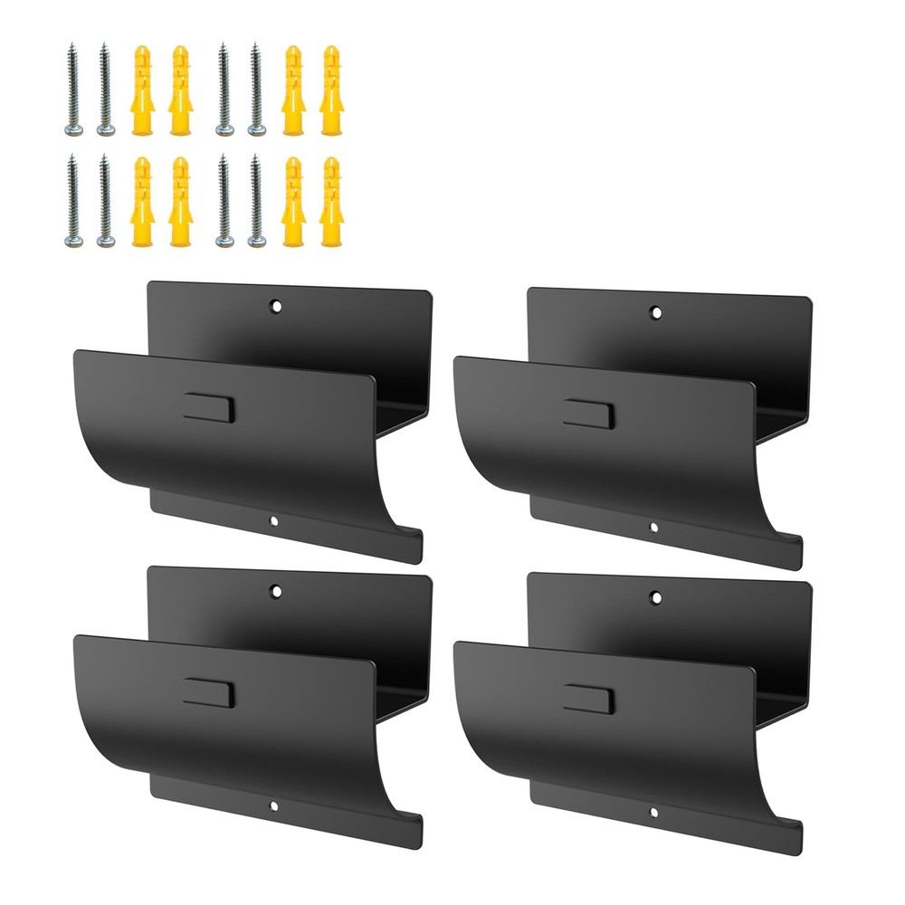 Heavy-Duty Wall Mount Ladder Hook for Garage Storage and Wheelbarrow Hanger