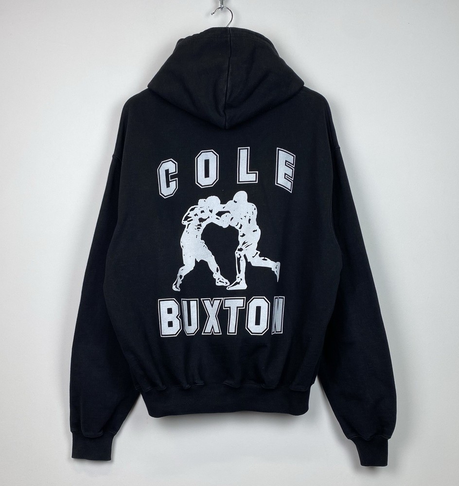 Cole Buxton Fighters Print Popover Hoodie Men’s Size M Top Vintage Black Boxing