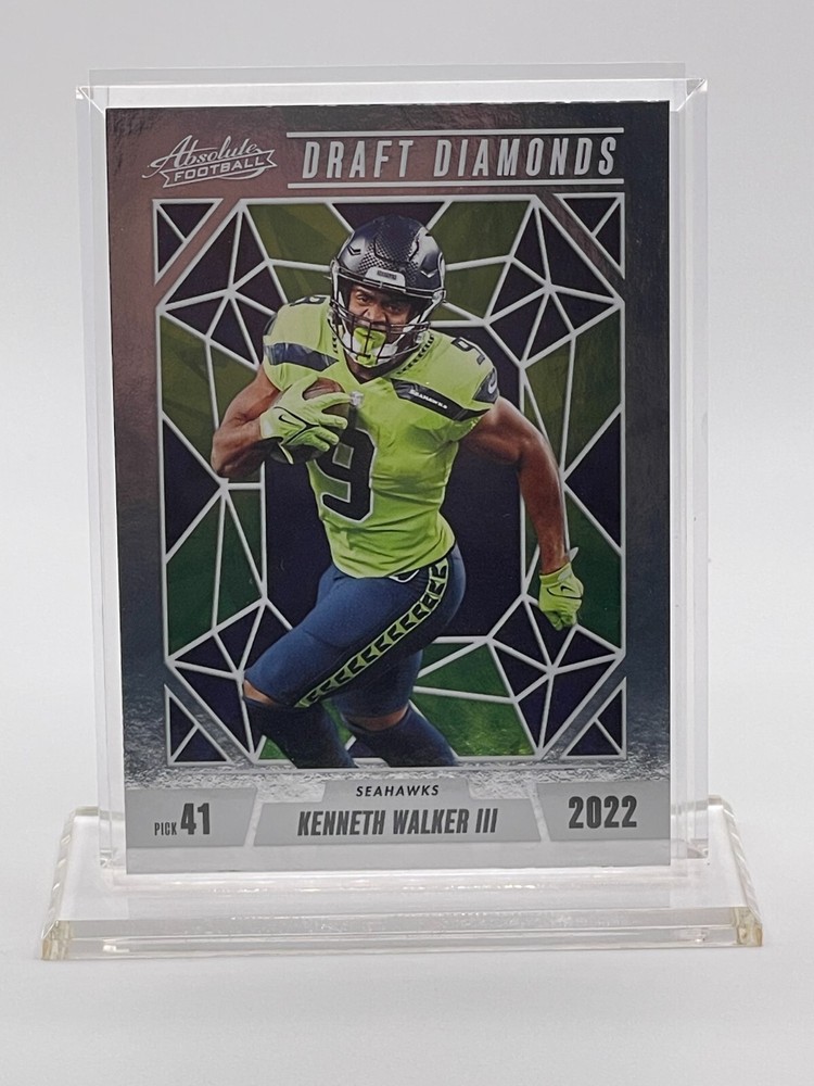 2024 Panini Absolute Kenneth Walker III Draft Diamonds 2022 DDJ-KWR Card