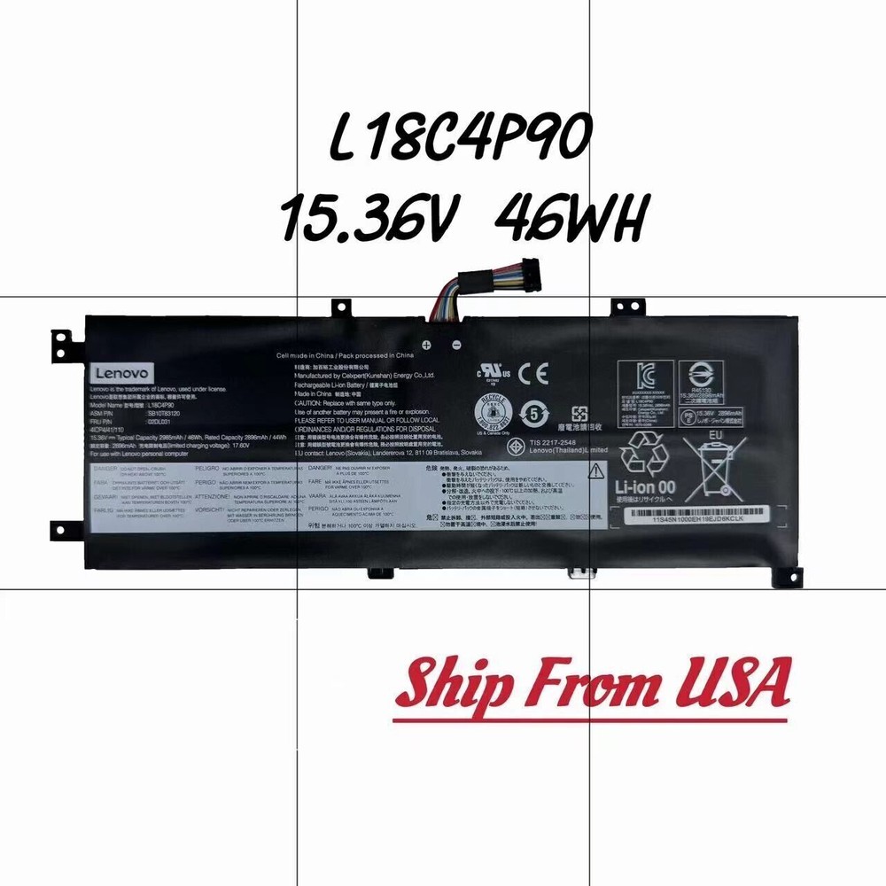 NEW Genuine 46WH L18D4P90 L18C4P90 02DL030 Battery For Lenovo ThinkPad L13 Yoga