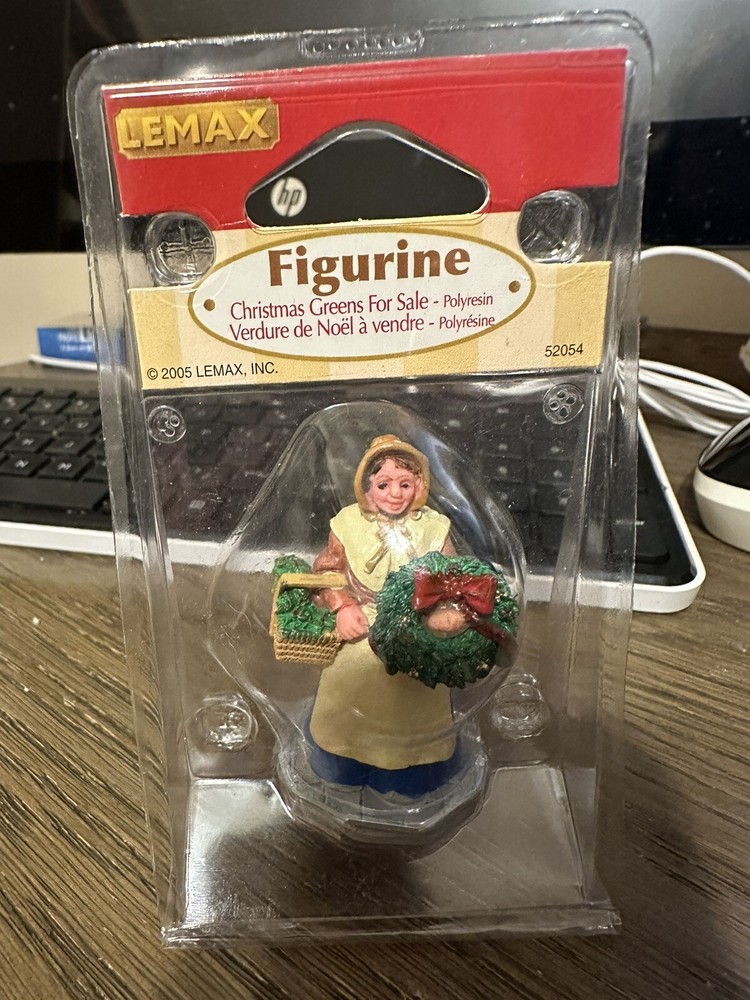 Lemax # 52054 Christmas Greens for Sale Victorian Figurine From 2005 Retired EUC-image