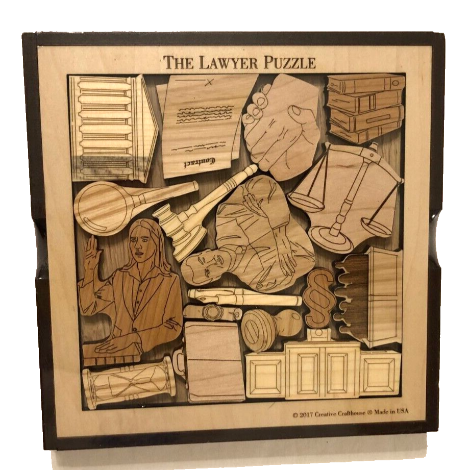 The Lawyer New Creative Crafthouse Wooden Puzzle 2017 Sealed