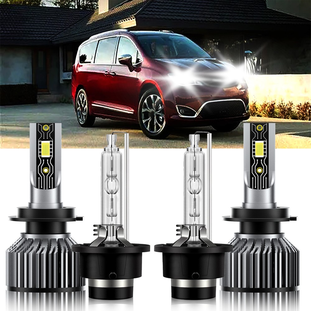 H7+D2S LED HID Headlight CSP Bulb High Low Beam For Chrysler Pacifica 2004-2005