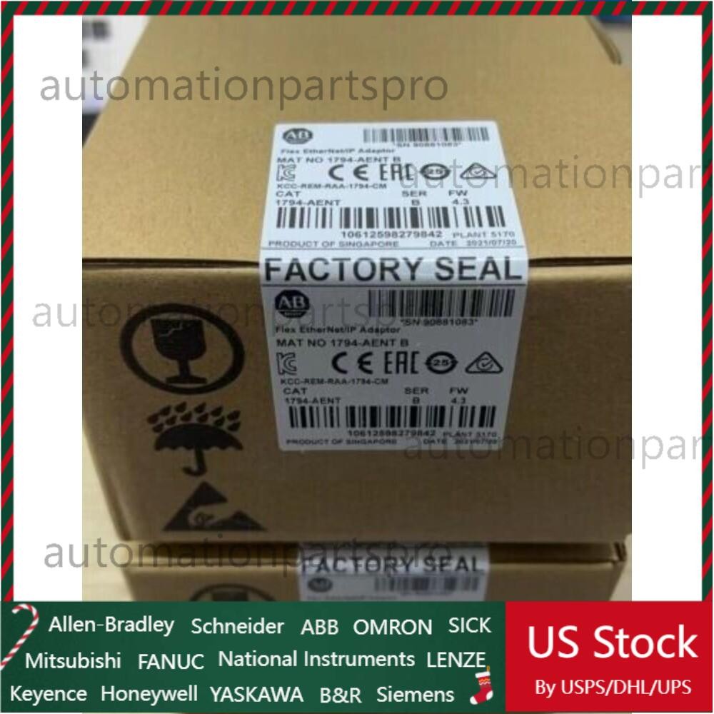 2022-2023 NEW Factory Sealed AB 1794-AENT Flex I/O EtherNet/IP Adaptor US Stock