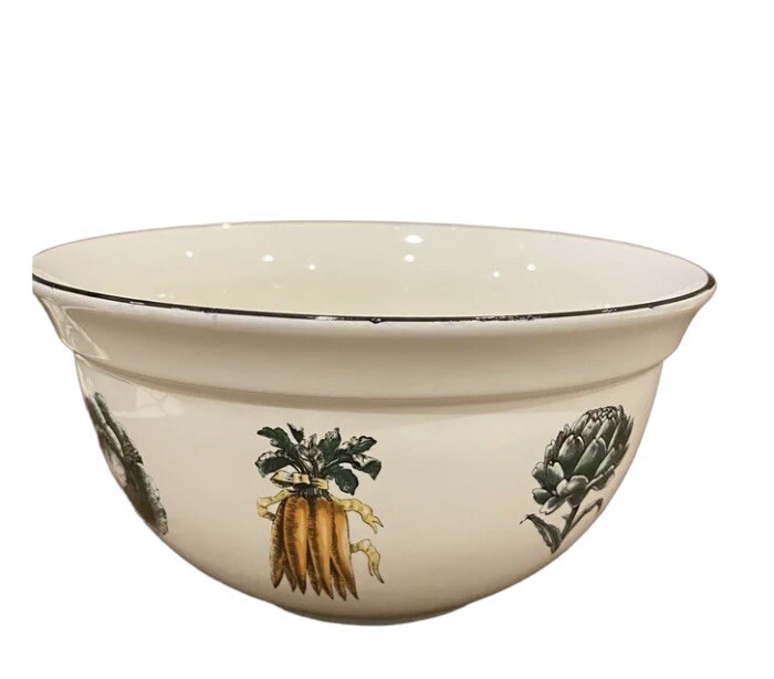 Pfaltzgraff Large 8-3/8” Vegetable Garden Mixing Salad Serving Bowl Made in USA
