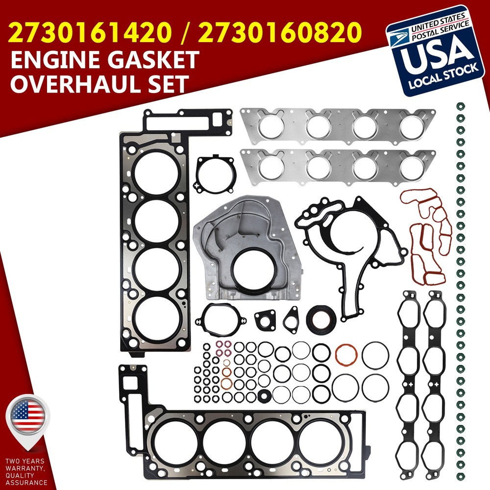 Engine Gaskets Seals Kit For Mercedes-Benz GLS550 S500 W221 W166 4.6 4.7 V8 M278