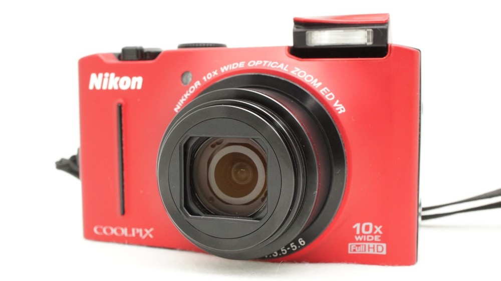 READ! [Exc+5] NIKON Coolpix S8100 Red Compact Digital Camera w/ Battery JP #264