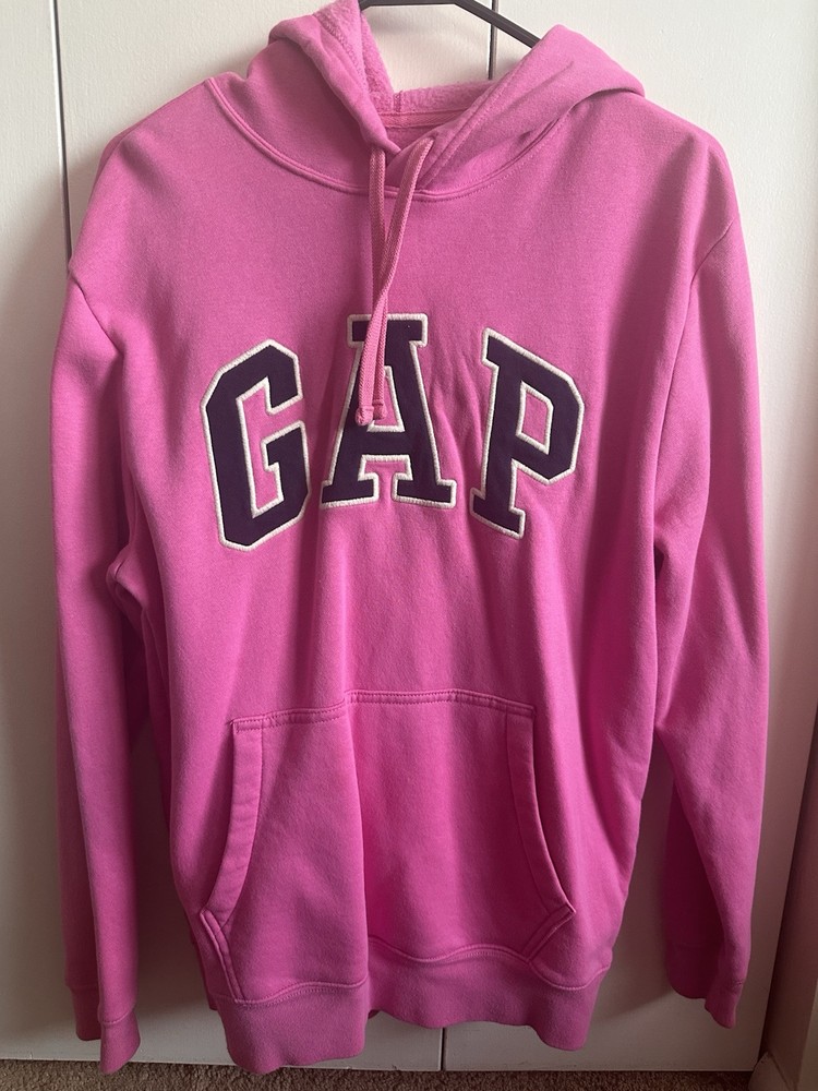Pink Gap hoodie soft cozy pullover casual streetwear  