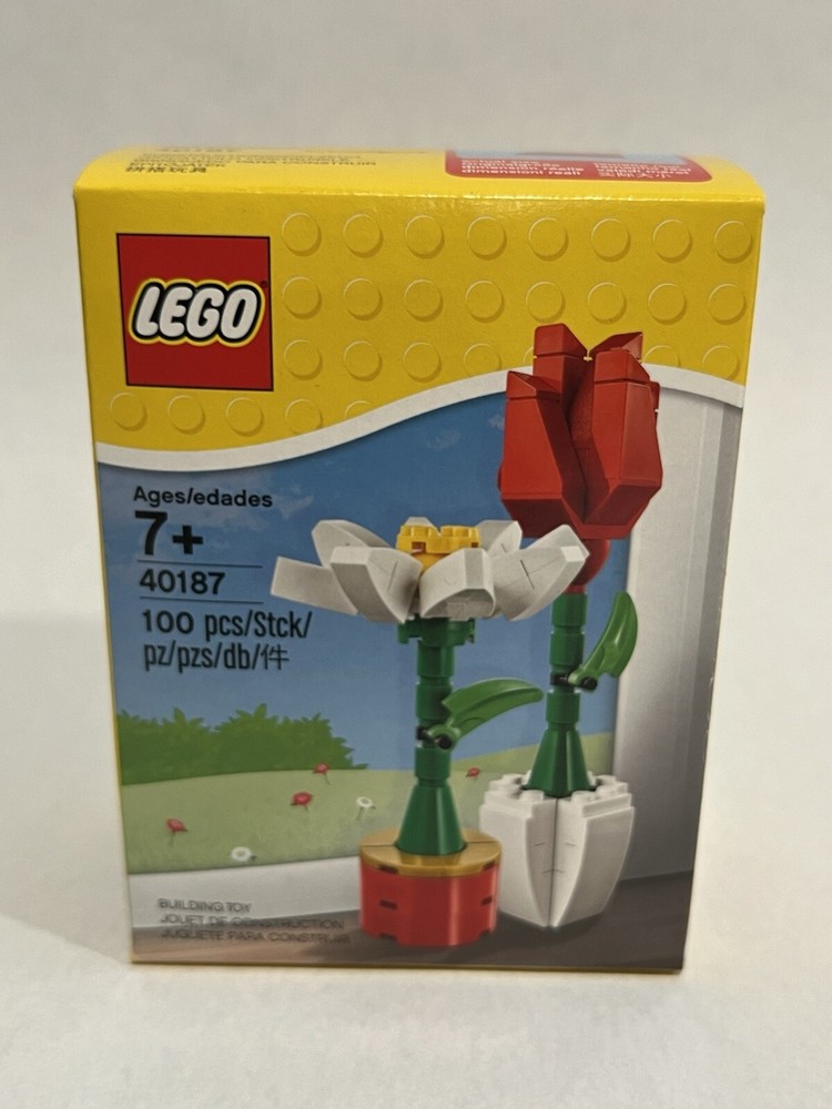 LEGO 40187 Flower Display Retired Set New Sealed Fast Shipping-image